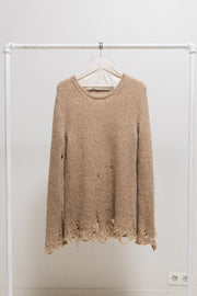 NUMBER (N)INE - FW09 Mohair wool blend distressed sweater