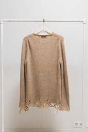 NUMBER (N)INE - FW09 Mohair wool blend distressed sweater