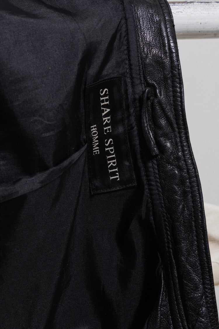 SHARE SPIRIT - Sheep leather jacket with reversed pockets