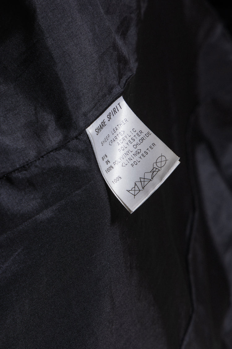 SHARE SPIRIT - Sheep leather jacket with reversed pockets