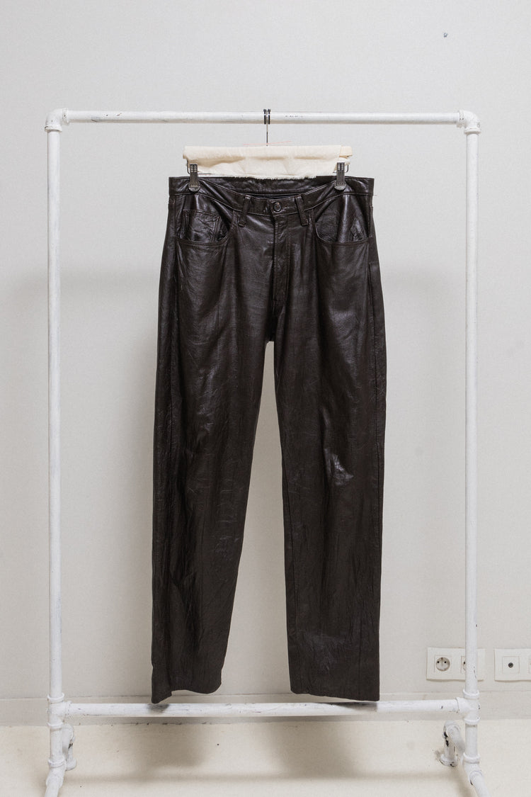 YOHJI YAMAMOTO Y'S FOR MEN - Wide leather pants – L'OBSCUR