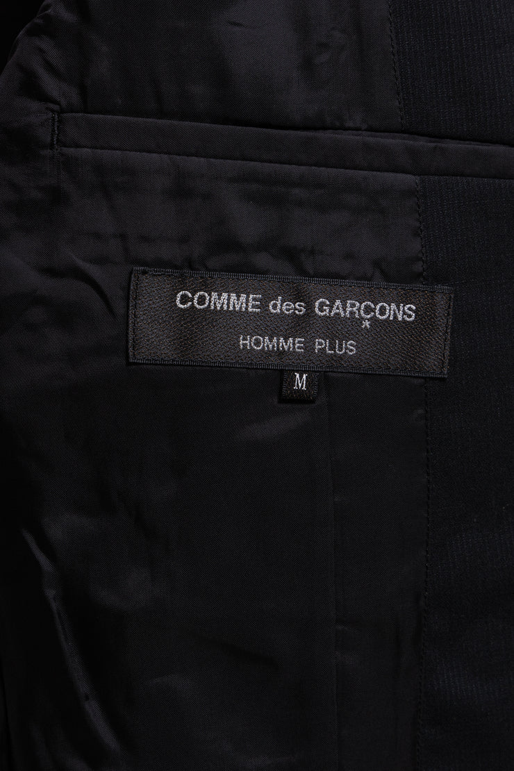 COMME DES GARCONS HOMME PLUS - SS15 Wool tail jacket with camo docking sleeves