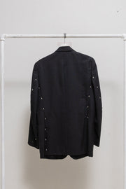 UNDERCOVER - FW01 "D.A.V.F" Wool jacket with back gem embellishments