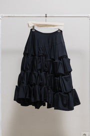 COMME DES GARCONS - FW07 Stretch voluminous skirt with 3D ruffles (runway)