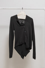 A.F VANDEVORST - FW11 Button up cardigan with back panelled tail and thumb holes (runway)