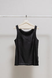 (New arrival) ANN DEMEULEMEESTER - SS96 Soft lamb leather top with chest darts