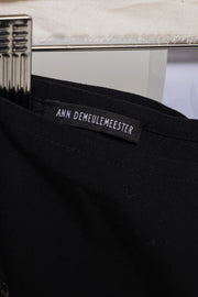 (New arrival) ANN DEMEULEMEESTER - SS01 Mini skirt with snap buttons strap