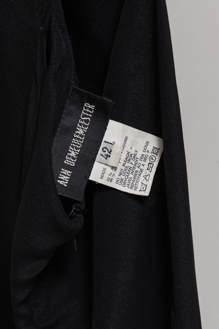 (New arrival) ANN DEMEULEMEESTER - FW96 Light dress with neck buttoning and side cutout