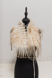 (New arrival) ANN DEMEULEMEESTER - FW02 gradient fur collar