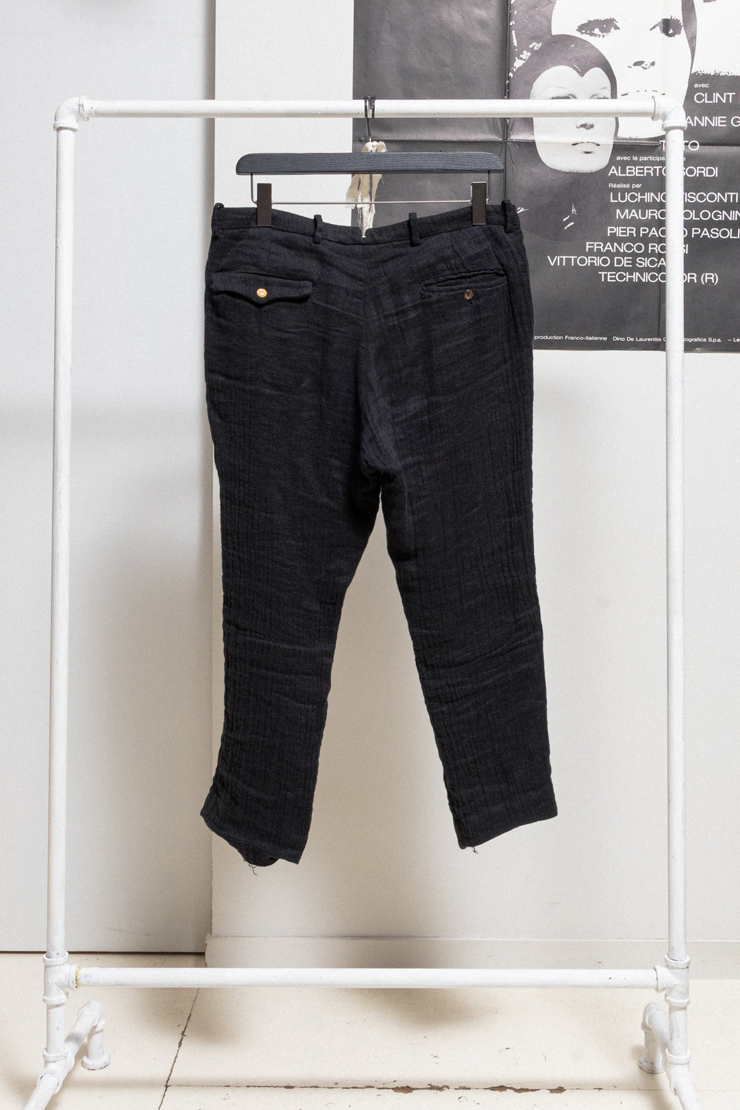 ARCHIVIO J.M RIBOT - Textured cotton linen pants with antique