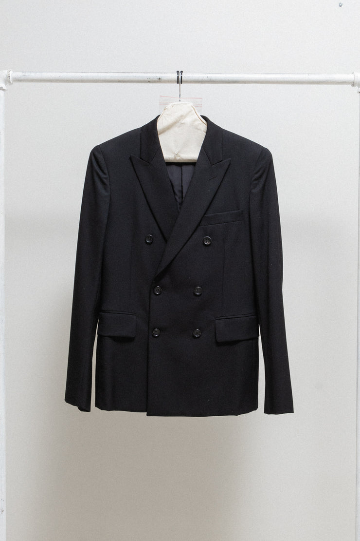 COMME DES GARCONS HOMME PLUS - Double breasted gabardine wool jacket