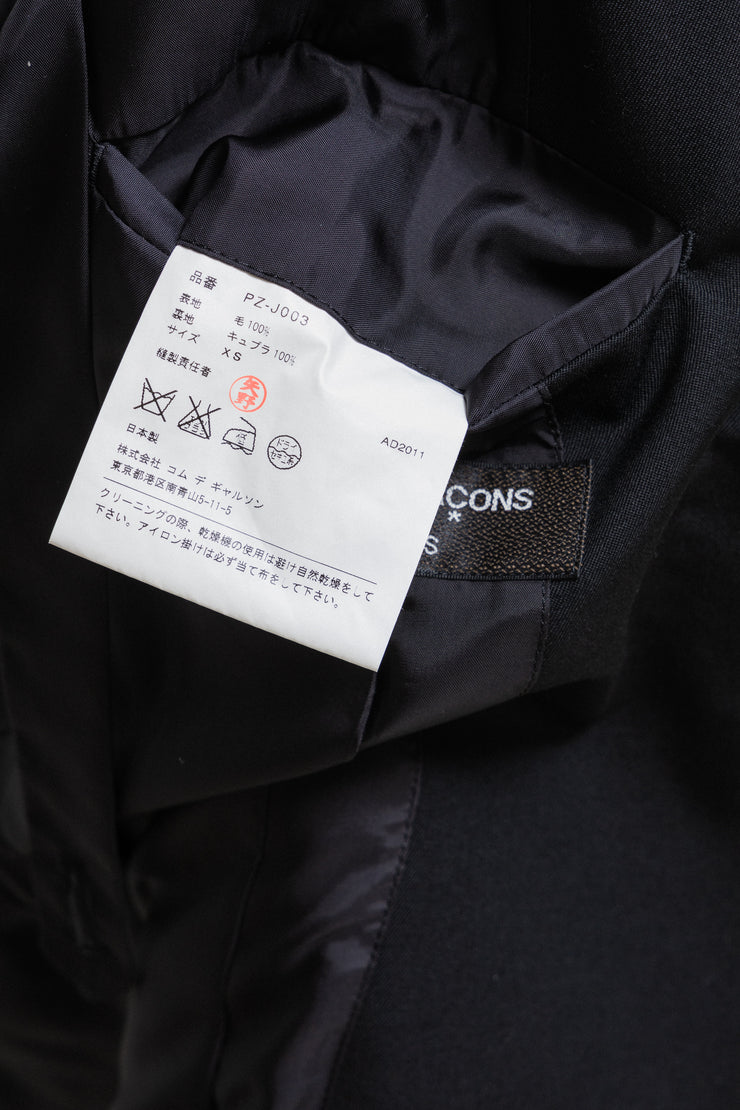 COMME DES GARCONS HOMME PLUS - Double breasted gabardine wool jacket