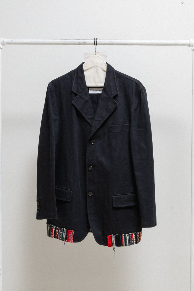 COMME DES GARCONS FOR 10 CORSO COMO - SS02 Cotton jacket with wool patterned hems