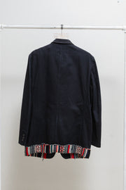 COMME DES GARCONS FOR 10 CORSO COMO - SS02 Cotton jacket with wool patterned hems