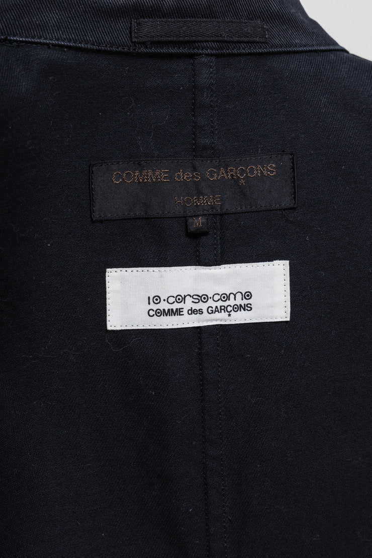 COMME DES GARCONS FOR 10 CORSO COMO - SS02 Cotton jacket with wool patterned hems