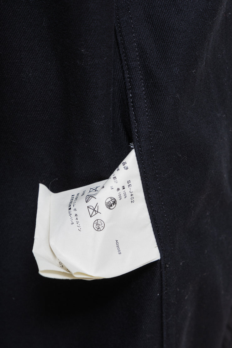 COMME DES GARCONS FOR 10 CORSO COMO - SS02 Cotton jacket with wool patterned hems