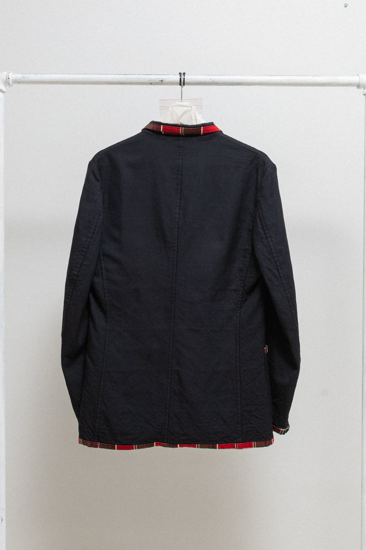 COMME DES GARCONS HOMME PLUS - FW02 Wool jacket with patterned lining