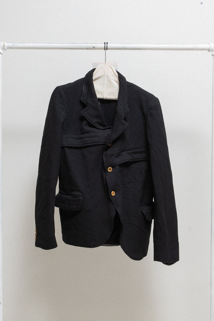 COMME DES GARCONS HOMME PLUS - FW06 Thick poly jacket with zipper details and mesh lining