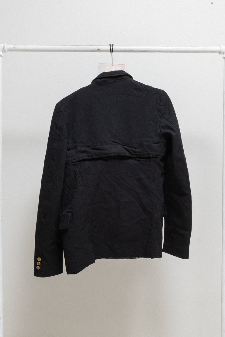 COMME DES GARCONS HOMME PLUS - FW06 Thick poly jacket with zipper details and mesh lining