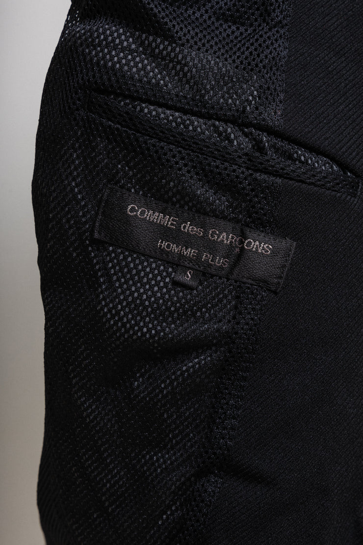 COMME DES GARCONS HOMME PLUS - FW06 Thick poly jacket with zipper details and mesh lining