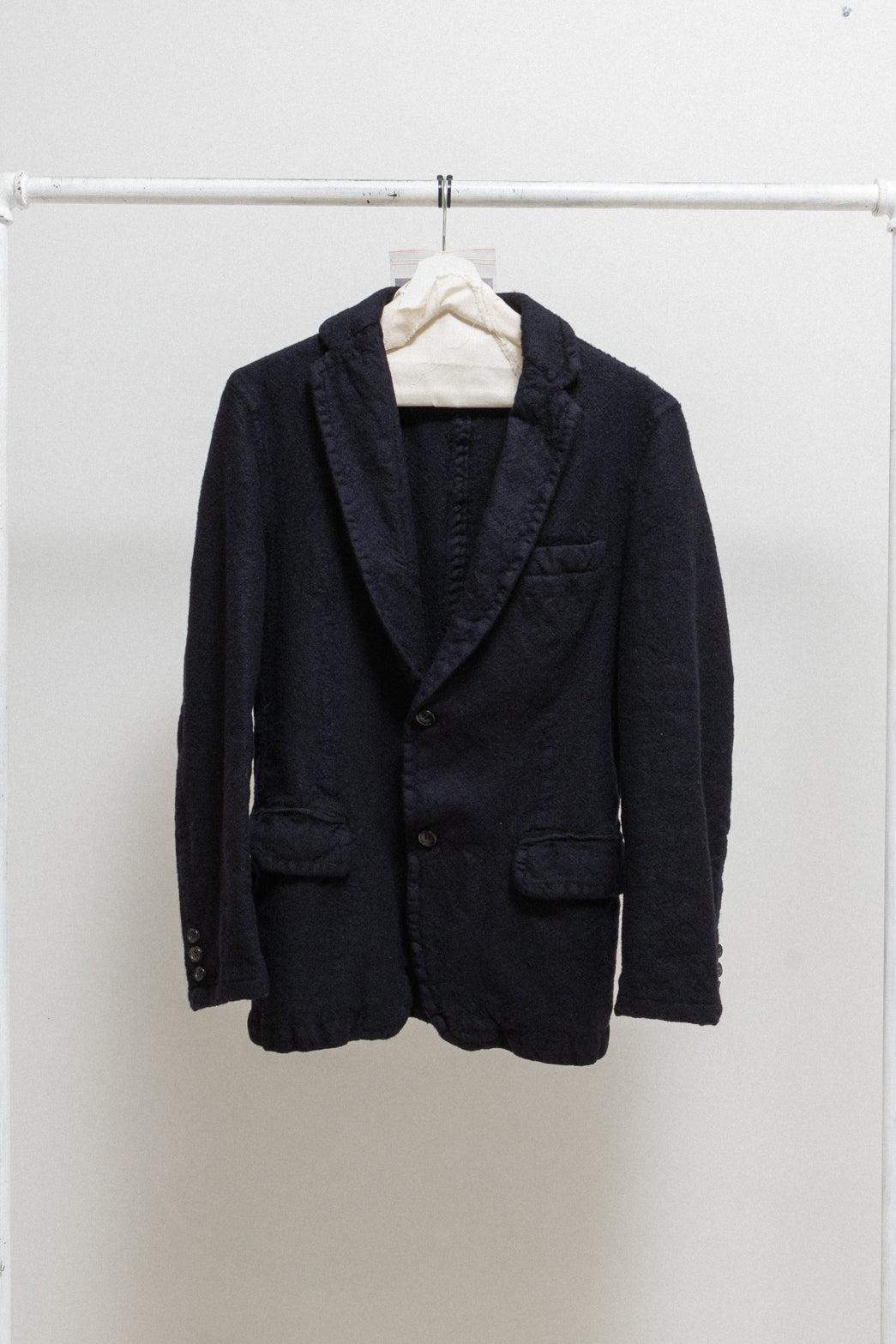 COMME DES GARCONS HOMME - FW06 Two button boiled wool jacket – L COMME DES GARCONS HOMME - FW06 Two button boiled wool jacket – L