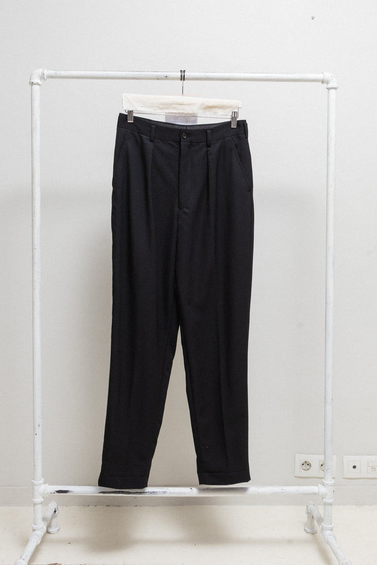 COMME DES GARCONS HOMME PLUS - FW92 Wide pleated gabardine wool pants