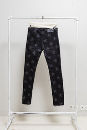 TAKAHIRO MIYASHITA THE SOLOIST - Star printed jeans with ripped knees