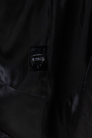 ANN DEMEULEMEESTER - Leather jacket with back strap detail