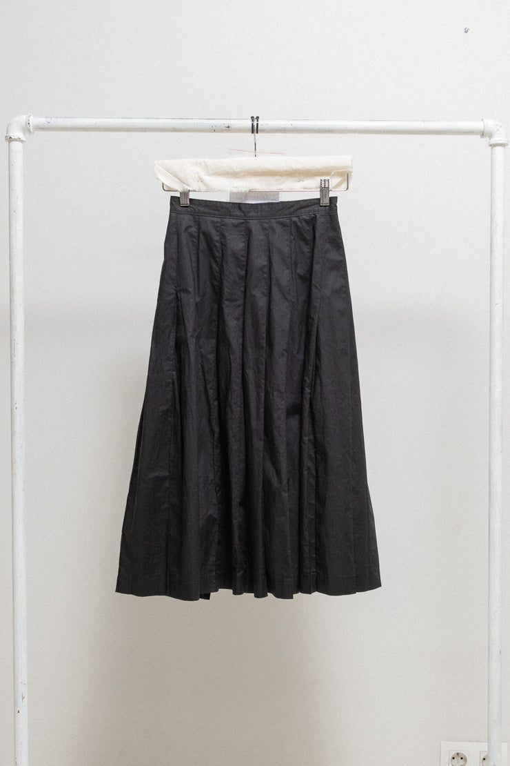 UNDERCOVER x WTAPS - SS00 "Teaser" Pleated midi length skirt with cropped back