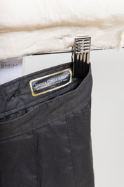 UNDERCOVER x WTAPS - SS00 "Teaser" Pleated midi length skirt with cropped back