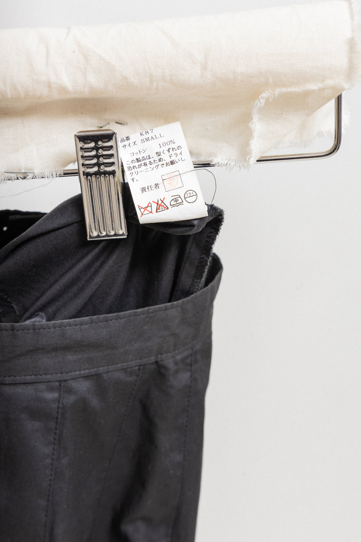 UNDERCOVER x WTAPS - SS00 "Teaser" Pleated midi length skirt with cropped back