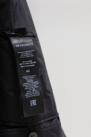 ANN DEMEULEMEESTER - SS22 Dyed calf leather blazer jacket with long straps (runway)