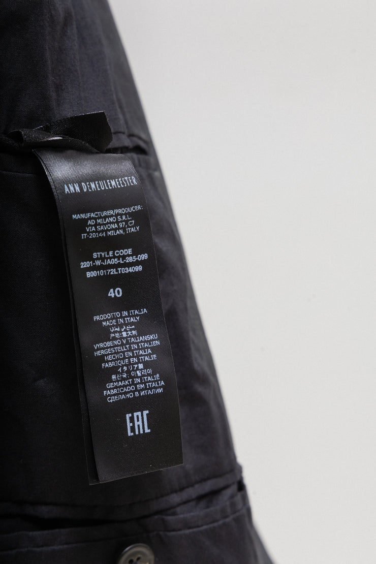 ANN DEMEULEMEESTER - SS22 Dyed calf leather blazer jacket with long straps (runway)