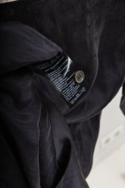 ANN DEMEULEMEESTER BLANCHE - SS14 Long cupra dress with flap detail