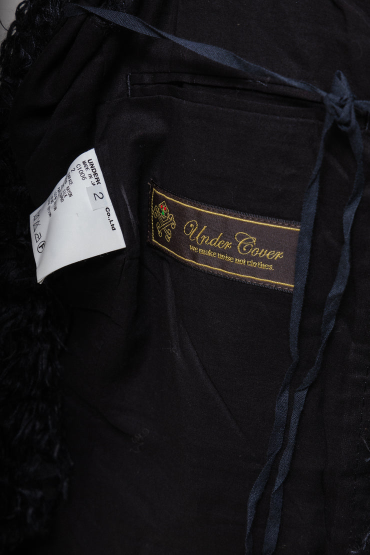 UNDERCOVER - SS09 "Grace" Silk blend fuzzy vest with open back