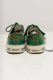 UNDERCOVER - Green sneakers with leather details