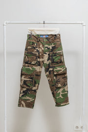BLACKMEANS - Textured camo pants with dogi zippers