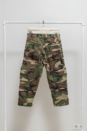 BLACKMEANS - Textured camo pants with dogi zippers