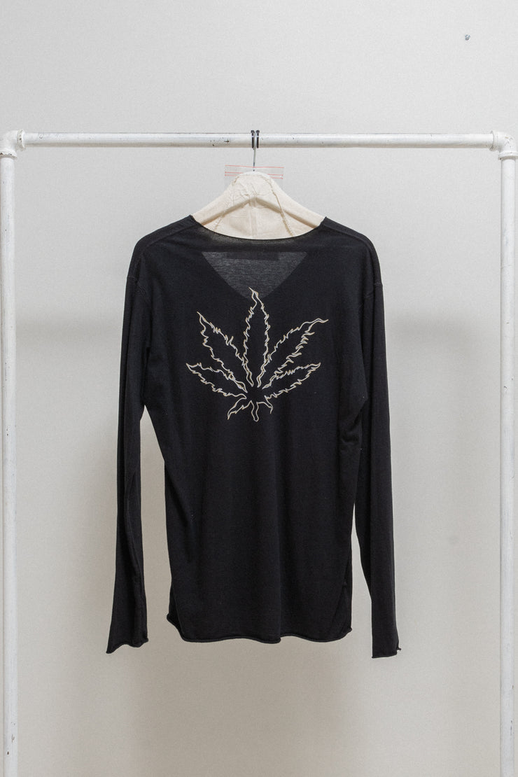 LUCIEN PELLAT-FINET - Leaf cotton longsleeve