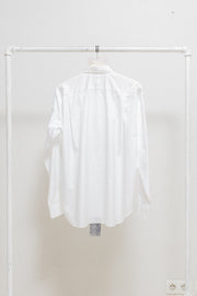COMME DES GARCONS HOMME PLUS - SS21 Long cotton shirt with front print detail (runway)