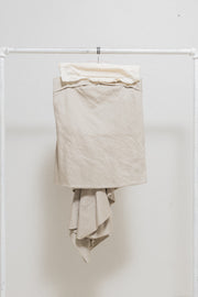 RICK OWENS - SS11 "ANTHEM" Cotton and silk strapless top with back train (runway)