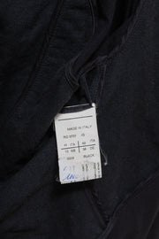 RICK OWENS - SS12 "NASKA" Silk and cotton draped vest with calf leather details