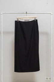 YOHJI YAMAMOTO - FW13 Long wool skirt with back flap details