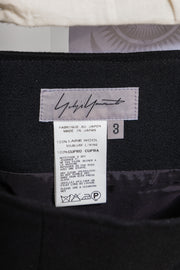 YOHJI YAMAMOTO - FW13 Long wool skirt with back flap details