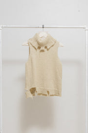 MARTIN MARGIELA - FW00 Miss Deanna mohair wool blend ripped sweater