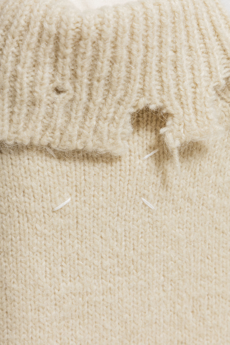 MARTIN MARGIELA - FW00 Miss Deanna mohair wool blend ripped sweater