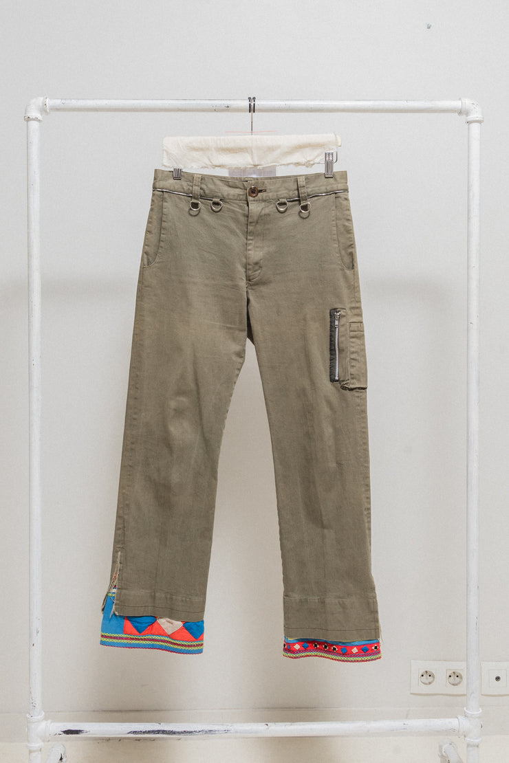 UNDERCOVER - SS03 "SCAB" Ethnic bottom cotton pants with flap pockets