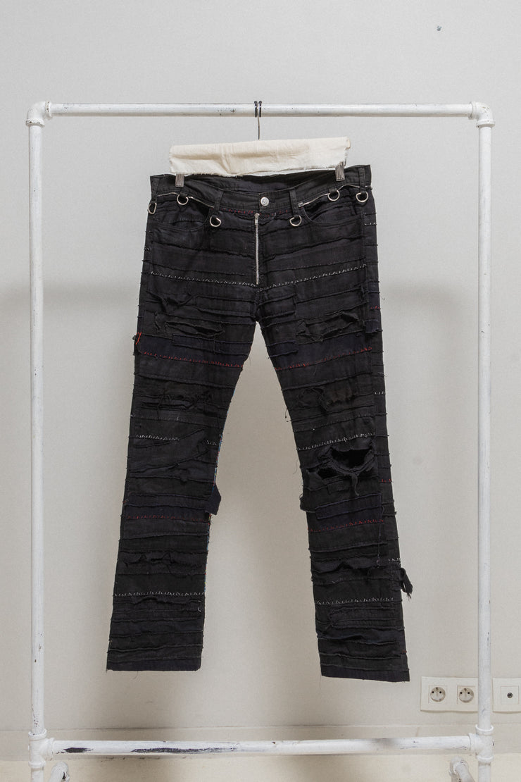 UNDERCOVER - SS03 "SCAB" Flared crust pants