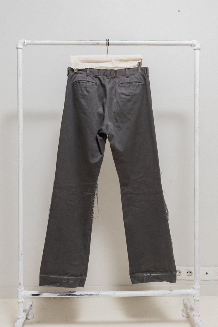 UNDERCOVER - SS02 "The illusion of Haze" Wide cotton pants with hagi knee details