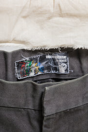 UNDERCOVER - SS02 "The illusion of Haze" Wide cotton pants with hagi knee details